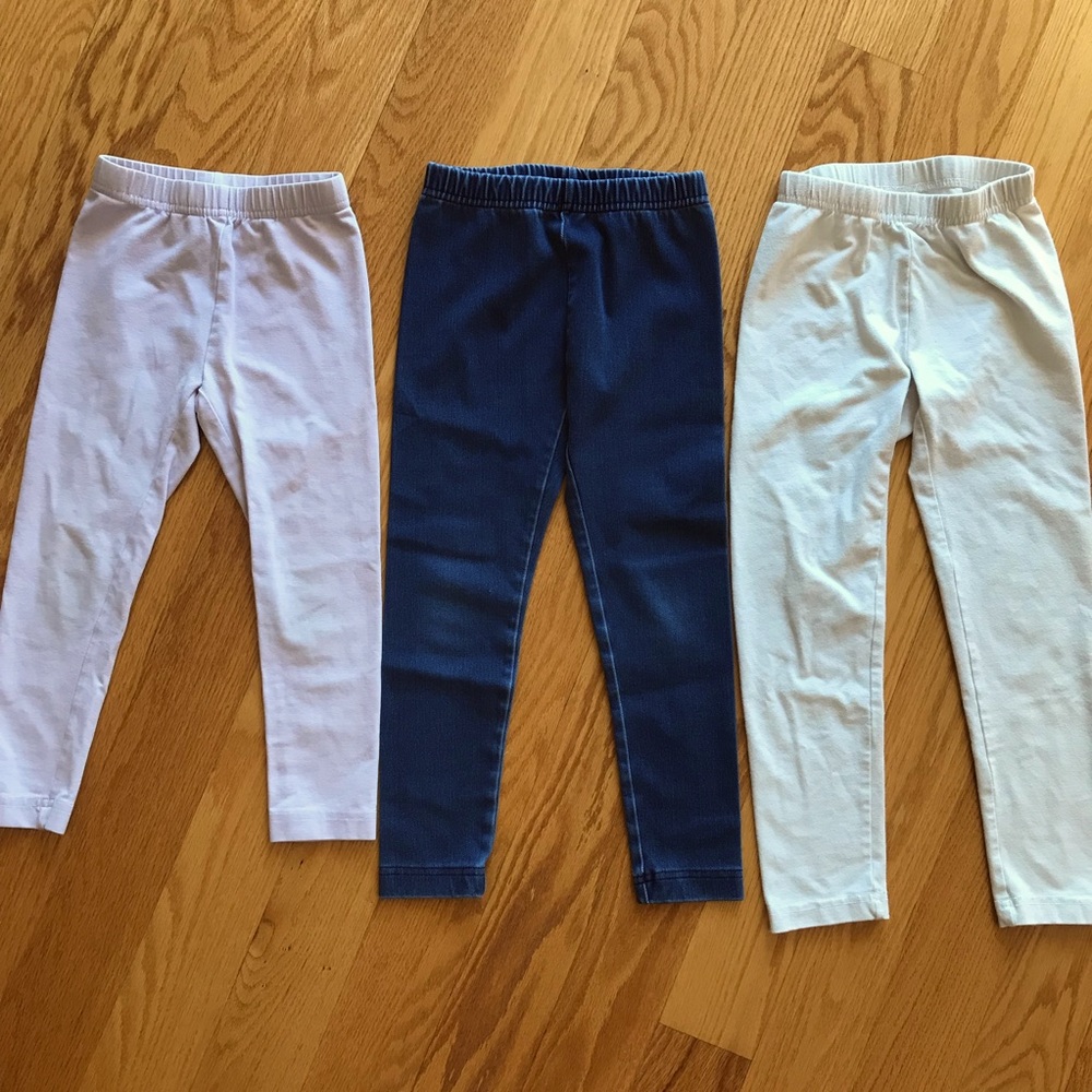 Hanna Andersson Girls Legging Pants (3 pairs)